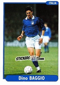Sticker Dino Baggio - EUROfoot 96 n. 190 - Ds