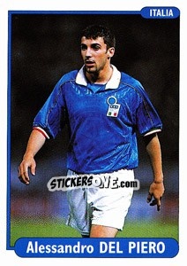 Sticker Alessandro Del Piero - EUROfoot 96 n. 193 - Ds
