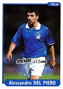 Sticker Alessandro Del Piero - EUROfoot 96 - Ds