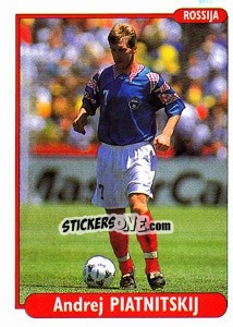 Sticker Andrei Piatnitski - EUROfoot 96 n. 208 - Ds