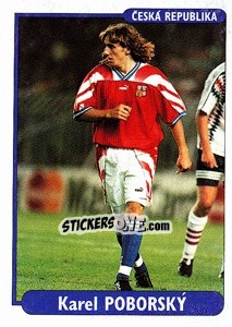 Sticker Karel Poborsky - EUROfoot 96 - Ds