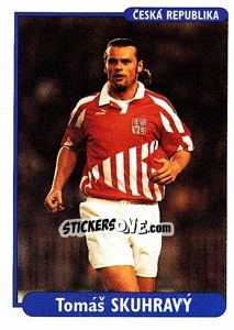 Sticker Tomas Skuhravy - EUROfoot 96 n. 233 - Ds