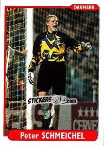 Figurina Peter Schmeichel - EUROfoot 96 n. 237 - Ds