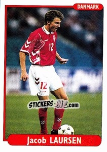 Cromo Jacob Laursen - EUROfoot 96 n. 243 - Ds