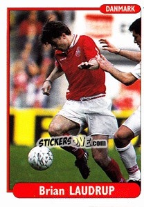 Sticker Brian Laudrup - EUROfoot 96 - Ds