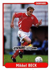 Figurina Mikkel Beck - EUROfoot 96 n. 253 - Ds