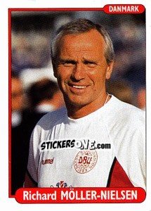 Sticker Richard Moller-Nielsen - EUROfoot 96 n. 255 - Ds