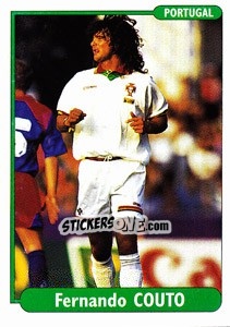 Sticker Fernando Couto - EUROfoot 96 - Ds