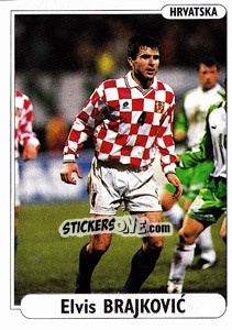 Figurina Elvis Brajkovic - EUROfoot 96 n. 283 - Ds