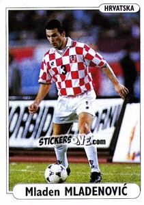 Sticker Mladen Mladenovic - EUROfoot 96 n. 285 - Ds