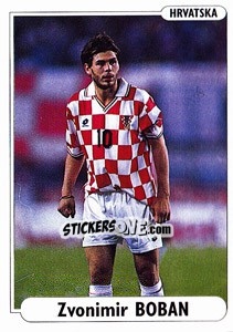 Sticker Zvonomir Boban - EUROfoot 96 - Ds