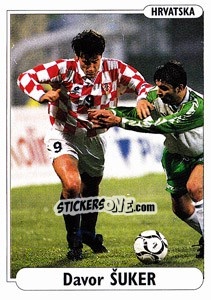 Sticker Davor Suker - EUROfoot 96 n. 288 - Ds