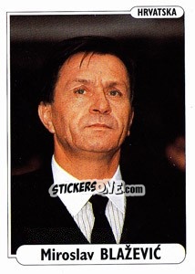 Sticker Miroslav Blazevic - EUROfoot 96 - Ds