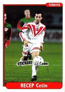 Sticker Recep Cetin - EUROfoot 96 n. 296 - Ds