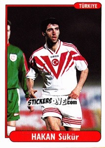 Sticker Hakan Sukur - EUROfoot 96 n. 307 - Ds