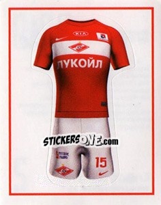 Sticker Домашняя форма - Fc Spartak Moscow 2010 n. 2 - Sportssticker