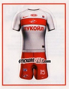 Sticker Гостевая форма - Fc Spartak Moscow 2010 n. 3 - Sportssticker