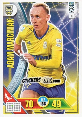Sticker Adam Marciniak - Ekstraklasa 2017-2018. Adrenalyn XL n. 4 - Panini