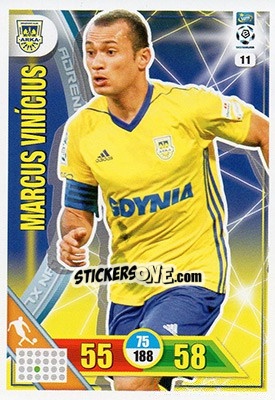 Sticker Marcus Vinícius - Ekstraklasa 2017-2018. Adrenalyn XL n. 11 - Panini
