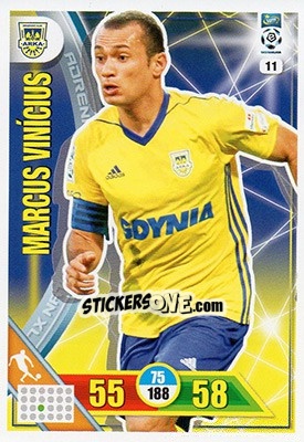 Cromo Marcus Vinícius - Ekstraklasa 2017-2018. Adrenalyn XL - Panini