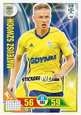 Sticker Mateusz Szwoch - Ekstraklasa 2017-2018. Adrenalyn XL n. 14 - Panini