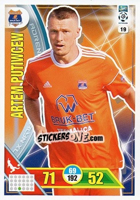 Cromo Artem Putiwcew - Ekstraklasa 2017-2018. Adrenalyn XL - Panini