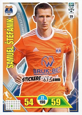 Sticker Samuel Štefánik - Ekstraklasa 2017-2018. Adrenalyn XL n. 25 - Panini