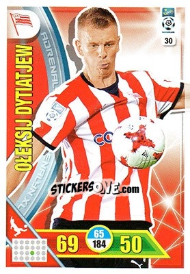 Sticker Ołeksij Dytiatjew - Ekstraklasa 2017-2018. Adrenalyn XL n. 30 - Panini