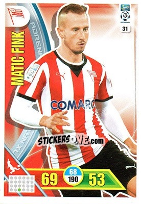 Sticker Matic Fink - Ekstraklasa 2017-2018. Adrenalyn XL n. 31 - Panini