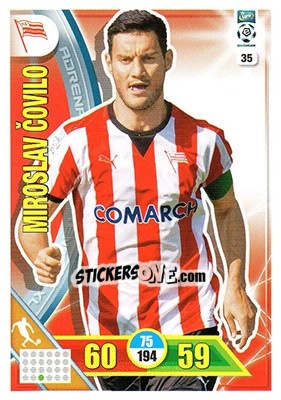 Sticker Miroslav Covilo - Ekstraklasa 2017-2018. Adrenalyn XL n. 35 - Panini