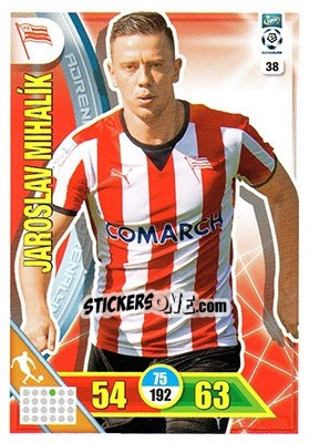 Sticker Jaroslav Mihalík - Ekstraklasa 2017-2018. Adrenalyn XL n. 38 - Panini
