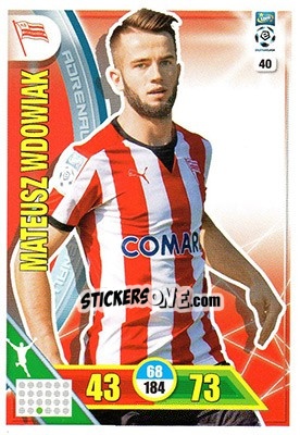 Sticker Mateusz Wdowiak - Ekstraklasa 2017-2018. Adrenalyn XL - Panini