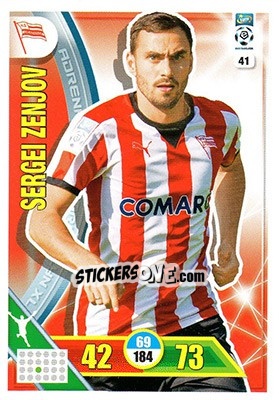 Sticker Sergei Zenjov - Ekstraklasa 2017-2018. Adrenalyn XL n. 41 - Panini