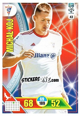 Sticker Michał Koj - Ekstraklasa 2017-2018. Adrenalyn XL n. 43 - Panini
