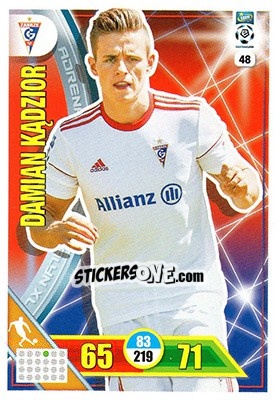 Sticker Damian Kądzior - Ekstraklasa 2017-2018. Adrenalyn XL n. 48 - Panini