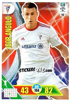 Sticker Igor Angulo - Ekstraklasa 2017-2018. Adrenalyn XL n. 52 - Panini