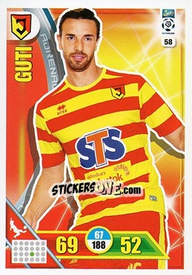 Sticker Guti - Ekstraklasa 2017-2018. Adrenalyn XL n. 58 - Panini