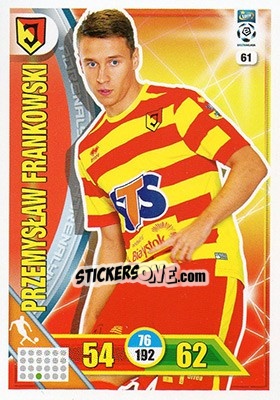 Sticker Przemysław Frankowski - Ekstraklasa 2017-2018. Adrenalyn XL n. 61 - Panini
