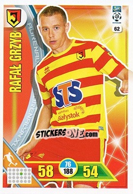 Sticker Rafał Grzyb - Ekstraklasa 2017-2018. Adrenalyn XL n. 62 - Panini