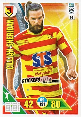 Sticker Cillian Sheridan - Ekstraklasa 2017-2018. Adrenalyn XL n. 66 - Panini