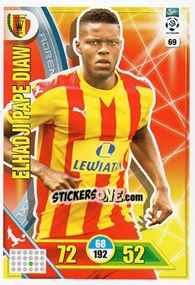 Sticker Elhadji Pape Diaw - Ekstraklasa 2017-2018. Adrenalyn XL n. 69 - Panini