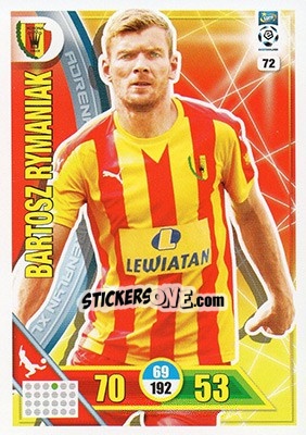 Sticker Bartosz Rymaniak - Ekstraklasa 2017-2018. Adrenalyn XL n. 72 - Panini