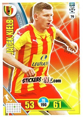 Cromo Jacek Kiełb - Ekstraklasa 2017-2018. Adrenalyn XL n. 76 - Panini