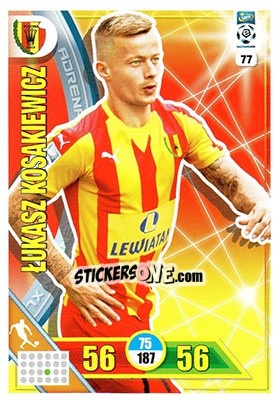 Sticker Lukasz Kosakiewicz - Ekstraklasa 2017-2018. Adrenalyn XL n. 77 - Panini