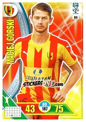Sticker Maciej Górski - Ekstraklasa 2017-2018. Adrenalyn XL n. 80 - Panini