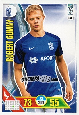 Sticker Robert Gumny - Ekstraklasa 2017-2018. Adrenalyn XL n. 83 - Panini