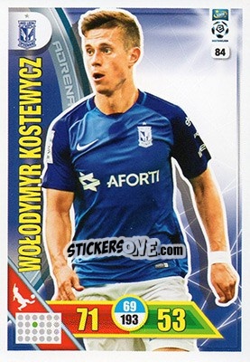 Sticker Wołodymyr Kostewycz - Ekstraklasa 2017-2018. Adrenalyn XL n. 84 - Panini