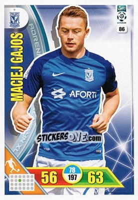 Figurina Maciej Gajos - Ekstraklasa 2017-2018. Adrenalyn XL - Panini