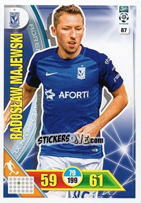 Sticker Radosław Majewski - Ekstraklasa 2017-2018. Adrenalyn XL n. 87 - Panini