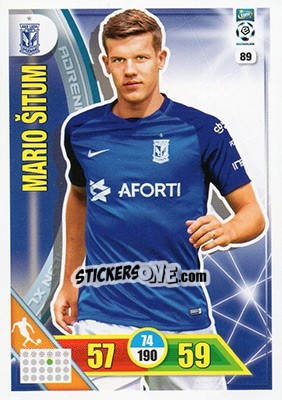 Sticker Mario Šitum - Ekstraklasa 2017-2018. Adrenalyn XL n. 89 - Panini